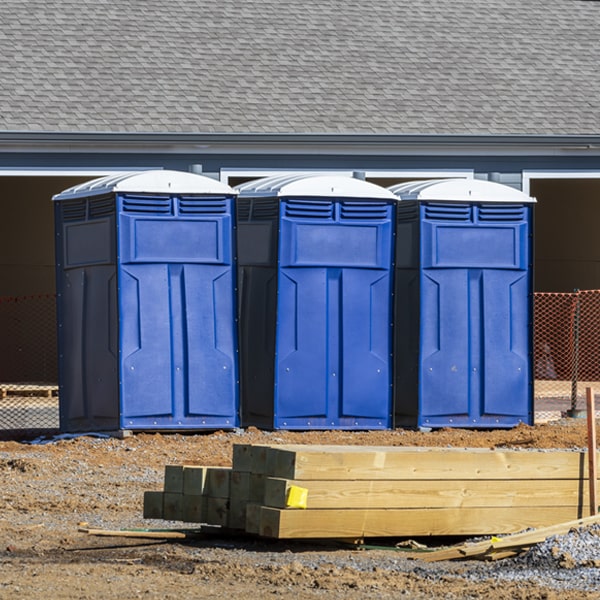 is there a specific order in which to place multiple portable toilets in Belgrade Montana